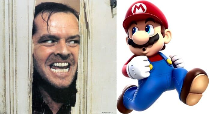 super mario bros nintendo el resplandor