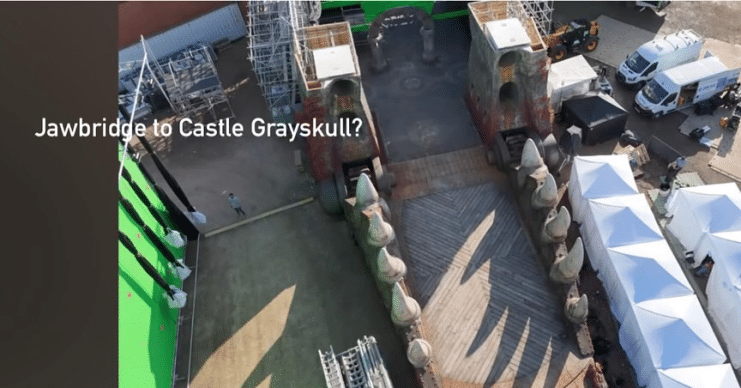 Las primeras imagenes del set de Masters del Universo filtradas muestran a Skeletor y el castillo de Grayskull desde Londres