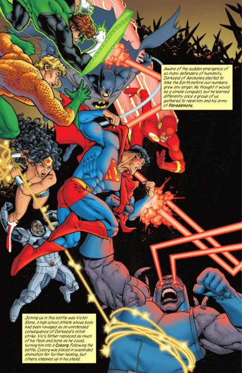 Cyborg recupera su lugar en el universo DC con una nueva versión oficial del origen de la Liga de la Justicia