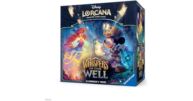On the occasion of the launch of the new edition of Disney Lorcana TCG, "Whispers in the well"we received an Illumineer's Trove and opening it is quite an experience.
