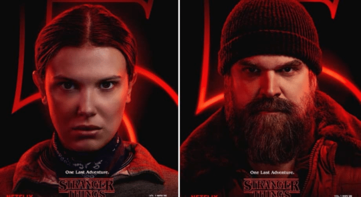 David Harbour, Millie Bobby Brown, Netflix, Ross Duffer, Stranger things