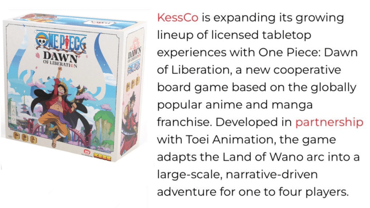 One Piece se lanza al tablero con un épico juego cooperativo ambientado en wano