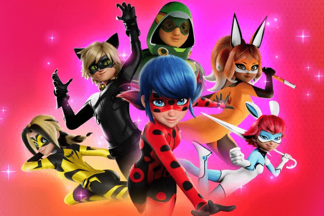 cat noir, ladybug, Miraculous Chibi, Tokyo Stellar Force