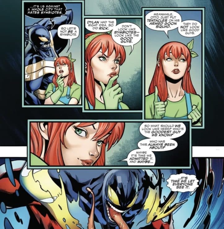 Mary Jane y Venom se convierten en el nuevo Spider-Man de Marvel