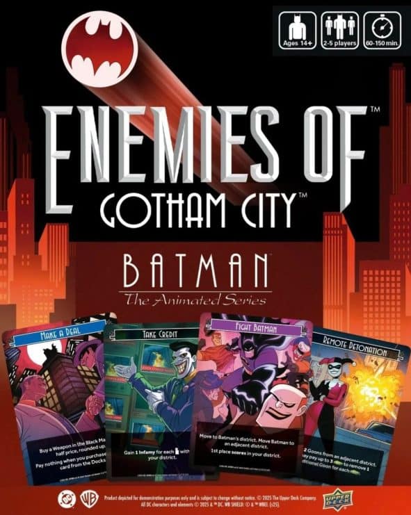 Llega el juego de mesa de Batman: The Animated Series donde los villanos mandan