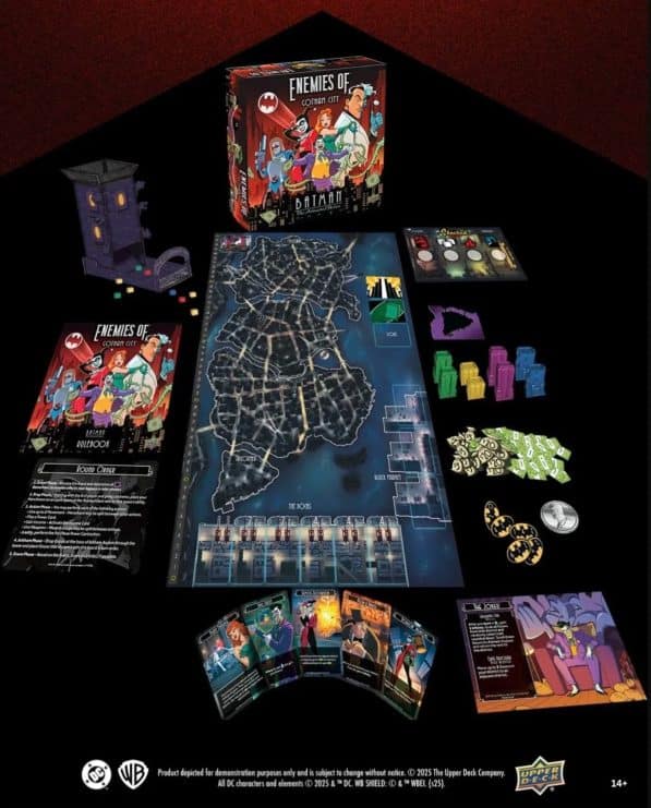 Llega el juego de mesa de Batman: The Animated Series donde los villanos mandan