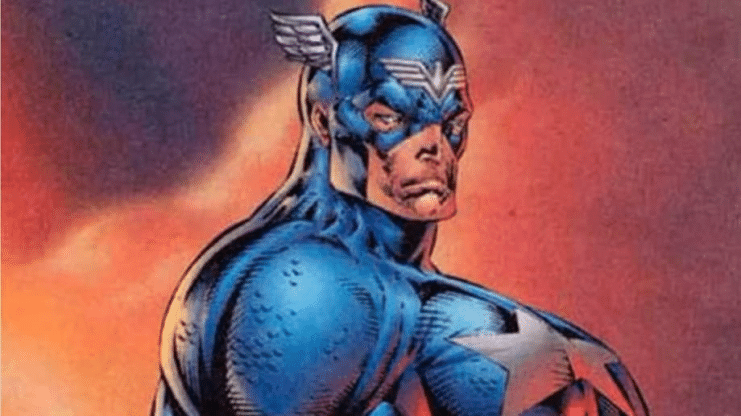 Capitán América, dibujo polémico, Heroes Reborn, Marvel Comics, Rob Liefeld