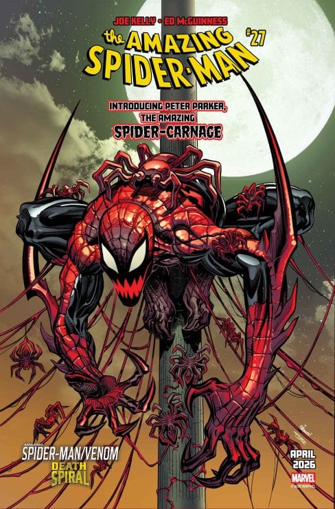 Amazing Spider-Man 27, Carnage Marvel, Death Spiral Marvel, Spider-Carnage, Spider-Man simbionte