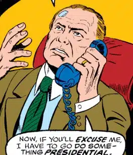Los presidentes de Estados Unidos en Marvel Comics 9 Abraham Lincoln, Barack Obama, Bill Clinton, Donald Trump, Dwight D. Eisenhhower, Franklin D. Roosevelt, George H. W. Bush, George W. Bush, George Washington, Gerald Ford, Harry S. Truman, Jimmy Carter, Joe Biden, John F. Kennedy, Lyndon B. Johnson, Presidentes, Richard Nixon, Ronald Reagan