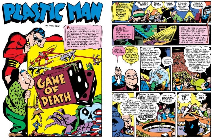 Reseña de DC Finest. Plastic Man de Jack Cole