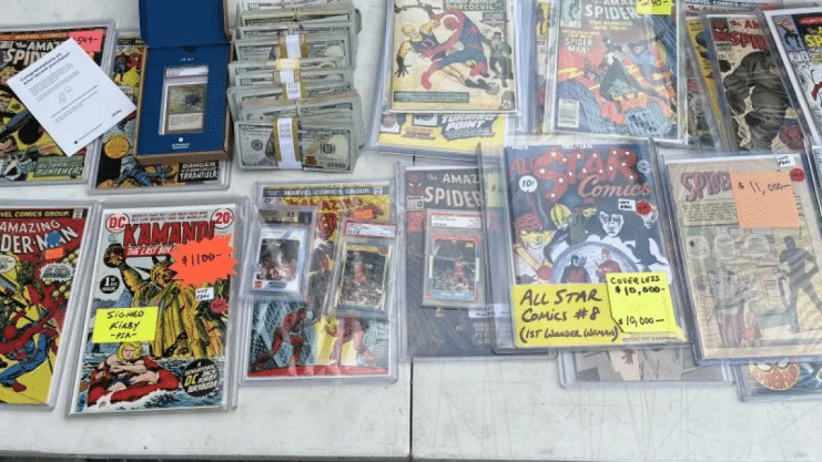Un coleccionista youtuber sufre el robo de su colección de cómics valorada en 35.000 dólares