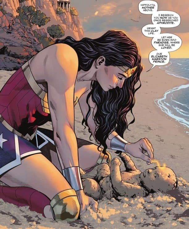 El origen de Wonder Woman siempre ha sido un caos lleno de barro y dioses
