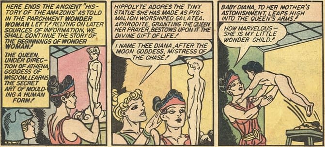El origen de Wonder Woman siempre ha sido un caos lleno de barro y dioses