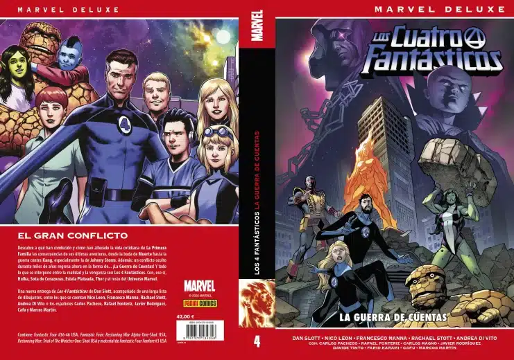 Reseña de Marvel Deluxe. Los 4 Fantásticos de Dan Slott 4 - La Guerra de Cuentas 4 4 fantásticos