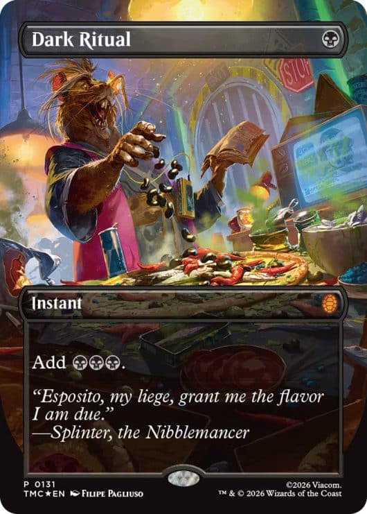 Asistimos al evento presentación de Magic:The Gathering - Teenage Mutant Ninja Turtles (TMNT) y queremos cartas, tortugas y pizza.