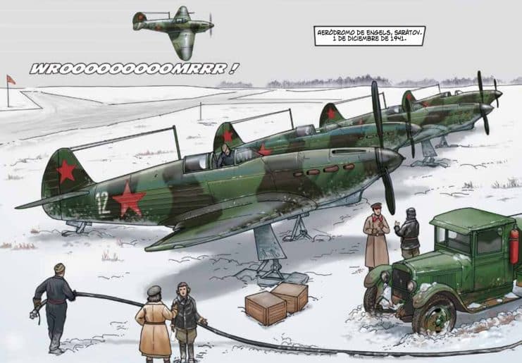 Lydia Litvyak Historias de la guerra  Antonio Gil Cartem Cómics