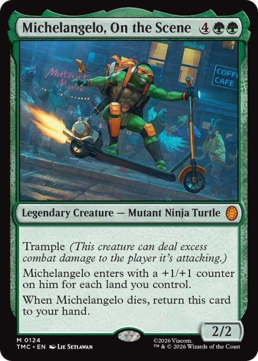 Asistimos al evento presentación de Magic:The Gathering - Teenage Mutant Ninja Turtles (TMNT) y queremos cartas, tortugas y pizza.