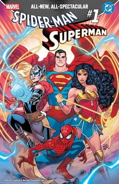 Spider-Man y Superman se dan la mano y hacen temblar el multiverso con nuevas portadas