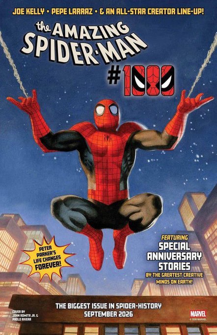 Marvel aclara la polémica sobre Amazing Spider-Man #1000 tras las críticas a una de sus portadas