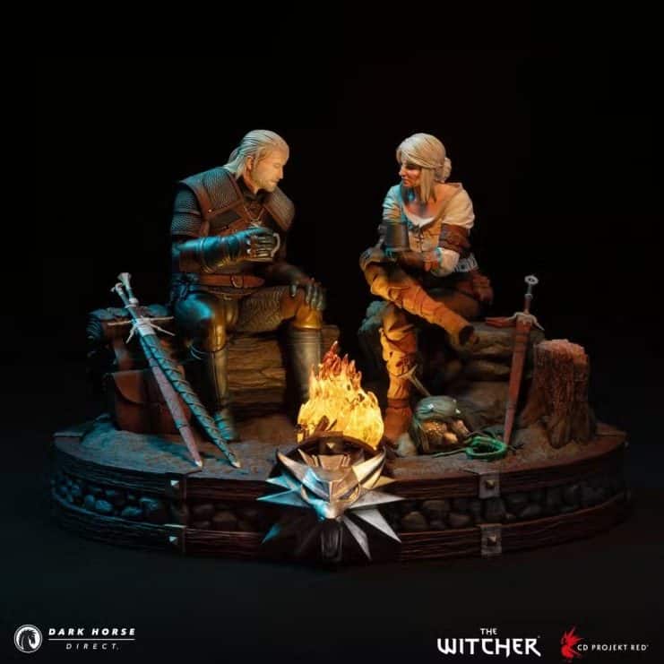 The Witcher reúne de nuevo a Geralt y Ciri en una espectacular estatua limitada a 500 unidades
